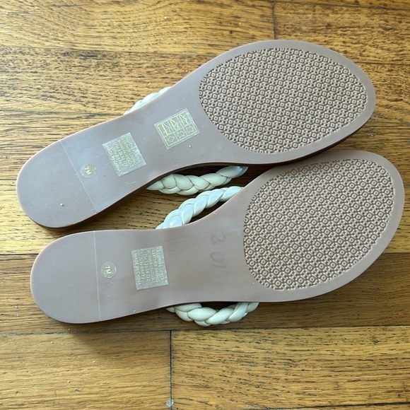 Tory Burch Women's Braided Benton Thong Flats Sandals Size 7 - Picture 13 of 15
